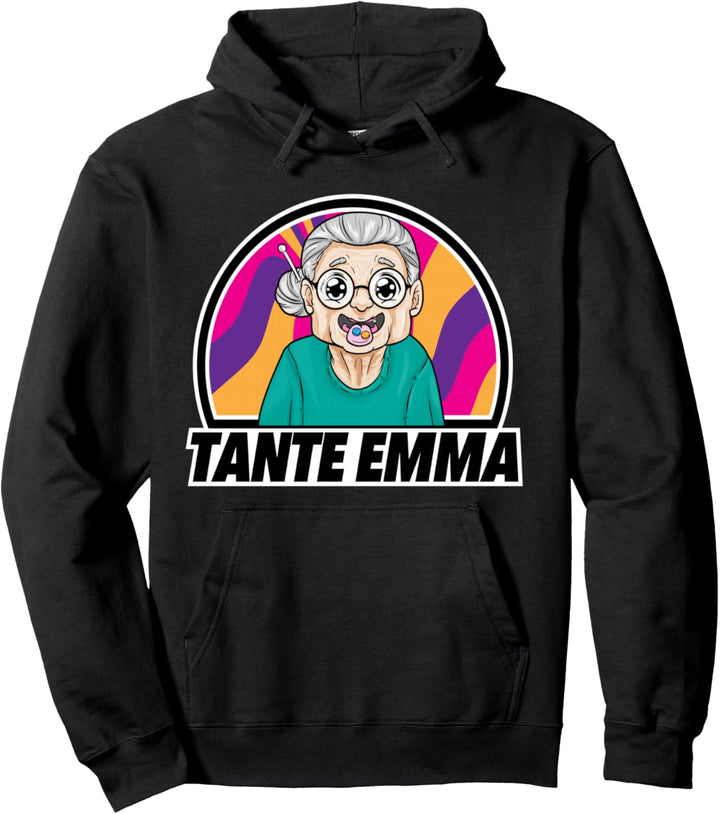 Tante Emma Techno Hardtekk Raver Breakcore Cybergrind Pullover Hoodie
