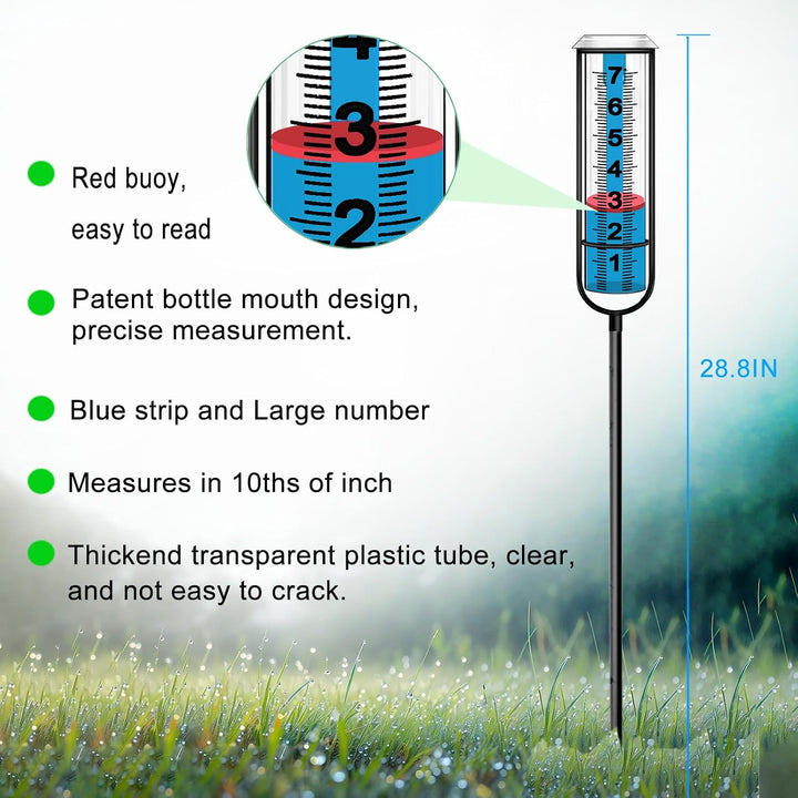JMBay Regenmesser für den Aussenbereich, genaue Regenmesser im Freien, Beste Bewertung, hoher Regenm