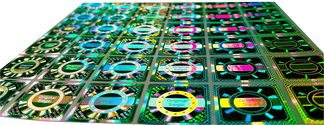 2010 Stk - 3D Hologramm Original-Siegel 25mm - Sicherheitssiegel Qualitäts-Siegel Siegeletiketten Ga