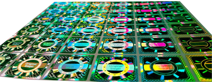 2010 Stk - 3D Hologramm Original-Siegel 25mm - Sicherheitssiegel Qualitäts-Siegel Siegeletiketten Ga