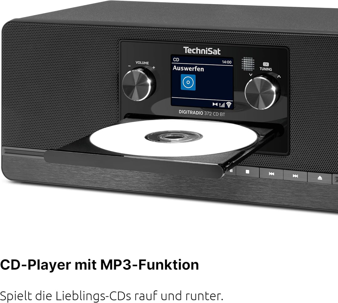 TechniSat DIGITRADIO 372 CD BT - Stereo Digitalradio, Kompaktanlage mit DAB+, UKW, CD-Player, Blueto
