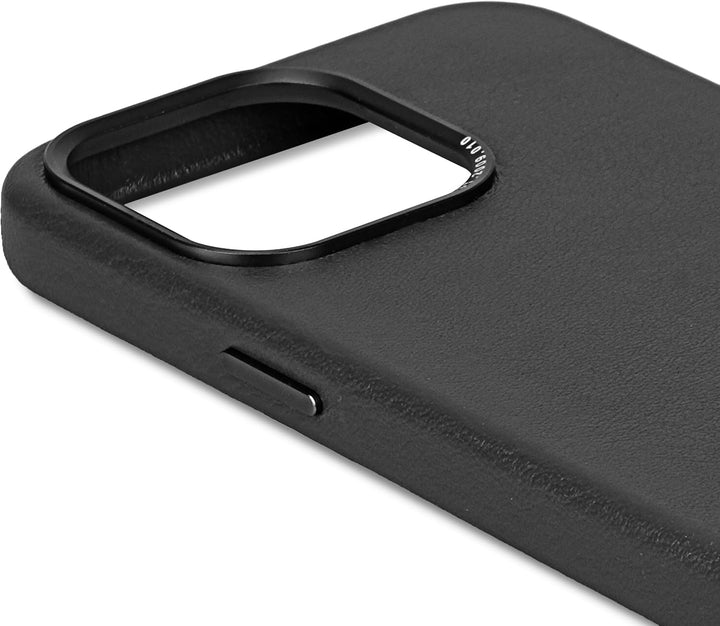 DECODED Lederhülle für iPhone 15 Pro Max (6,7 Zoll), schützende und stossfeste Hülle, Premium echtes