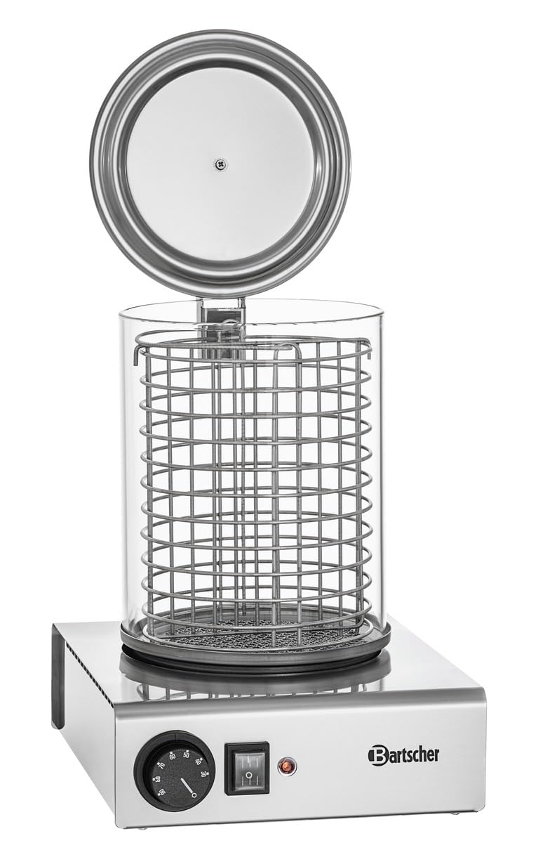Bartscher a120401 Dampfgarer für Hot Dog 1000 W Edelstahl Maschine für Hot Dog