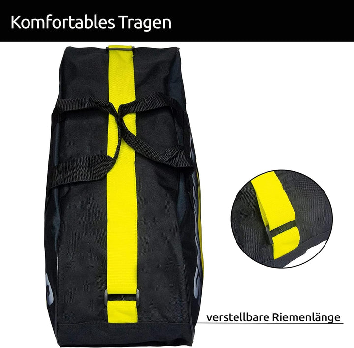 Sherwood Schlittschuhtasche, Inliner-Tasche, für Rollschuhe und Eislaufschuhe, Eishockey-Bag, yellow