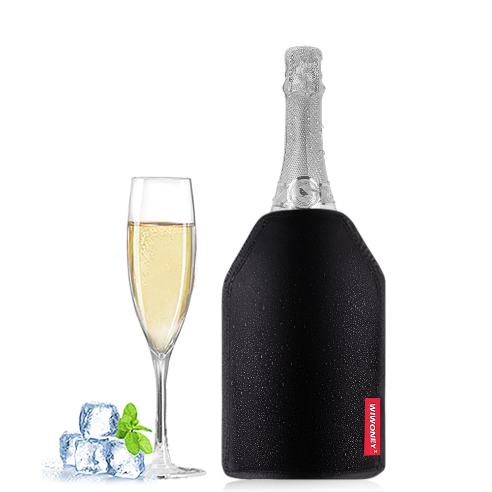 Weinkühler, Flaschenkühler Manschette, die perfekte Kühlmanschette für Wein, Sekt, und Champagner, w