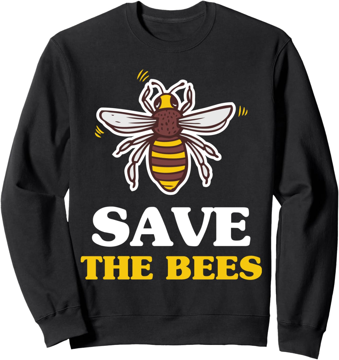 Rette die Bienen - Save The Bees Retro Bee Lover Sweatshirt