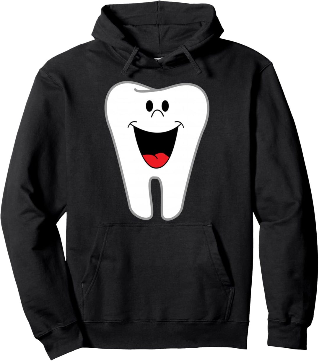 Lustige Cartoon-Zahn-Zahnarzt-glückliche Zähne Pullover Hoodie