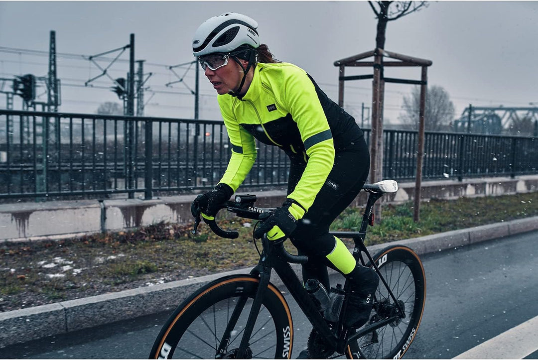 GORE WEAR M Windstopper Thermo Thermohandschuhe 10 Black/Neon Yellow, 10 Black/Neon Yellow