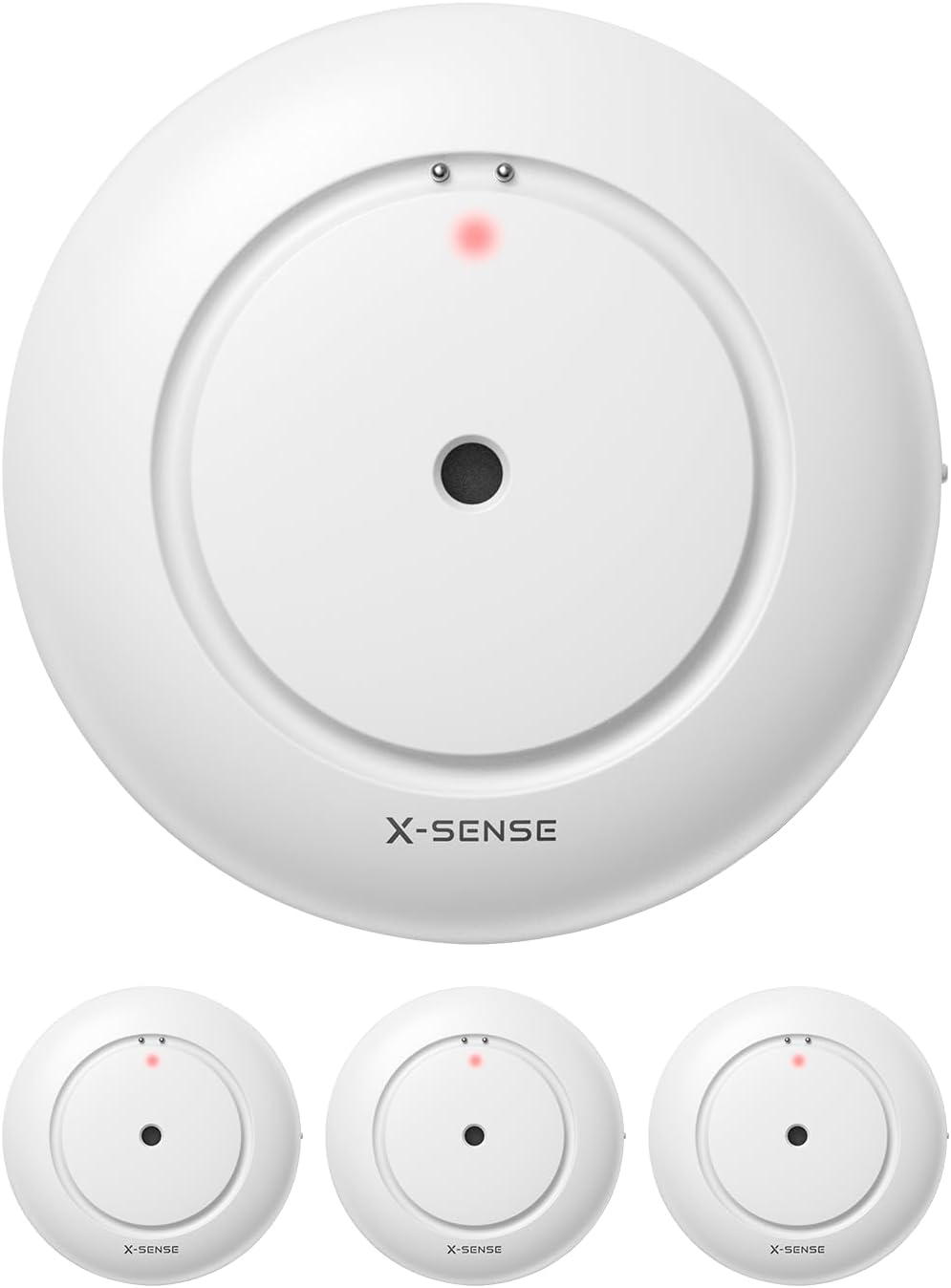 X-Sense Wi-Fi Wassermelder mit Batterie, Wassersensor IP66, WLAN-Wassersensor, EIN Zubehörteil für d