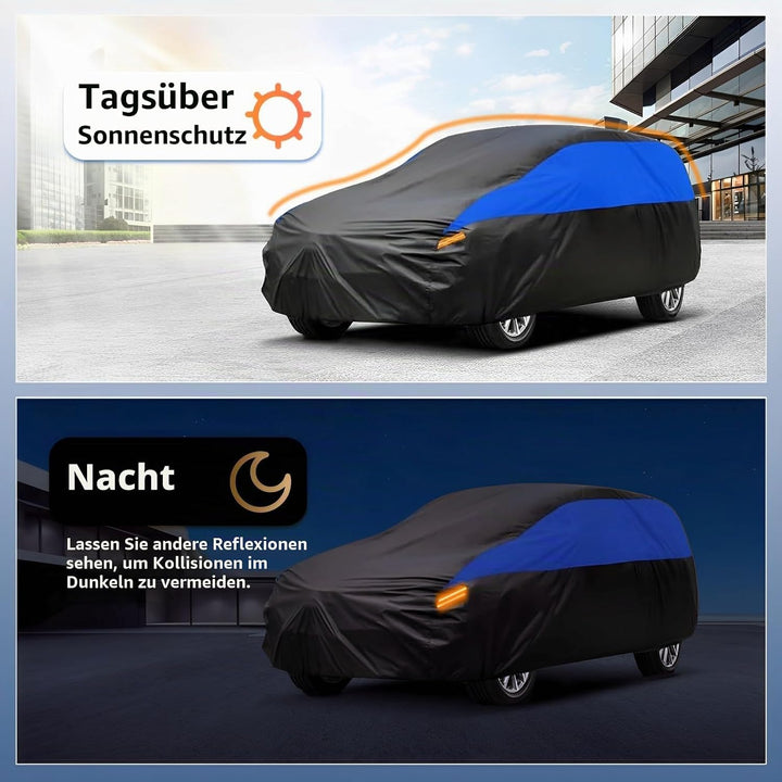 Gunhyi Autoabdeckung Wasserdicht und Atmungsaktiv, Vollgarage Autoplane zum Schutz Vor Regen, Schnee