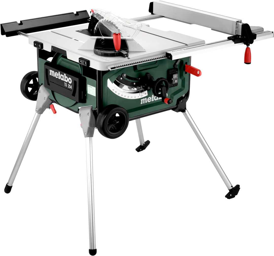 Metabo Tischkreissäge TS 254 (600668000) im Karton mit Untergestell und Trolleyfunktion (Max. Schnit