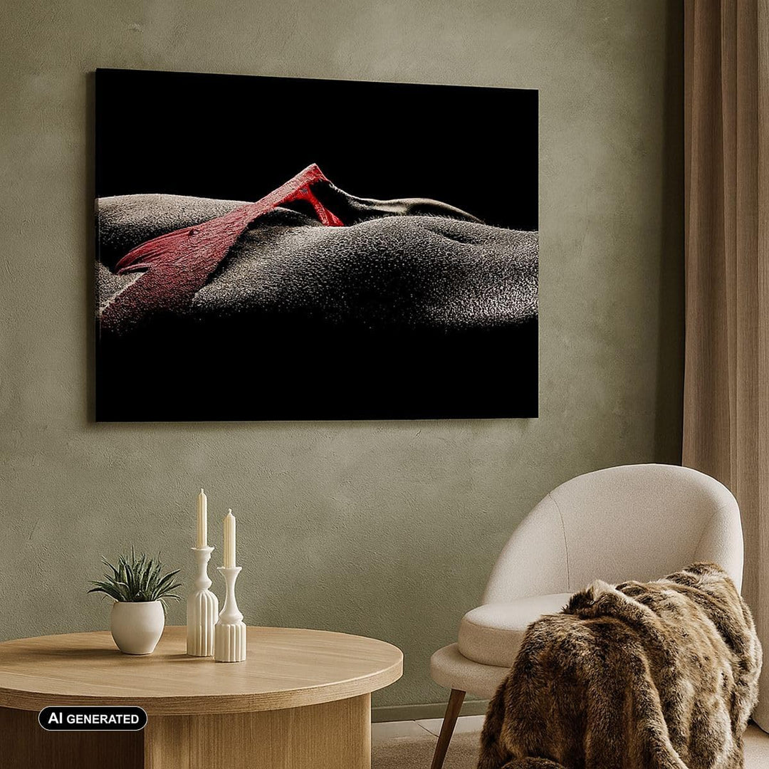 Bilder auf Leinwand 100x70cm Leinwandbild Körper weibliches Modell Wassertropfen Gross Wanddeko Bild