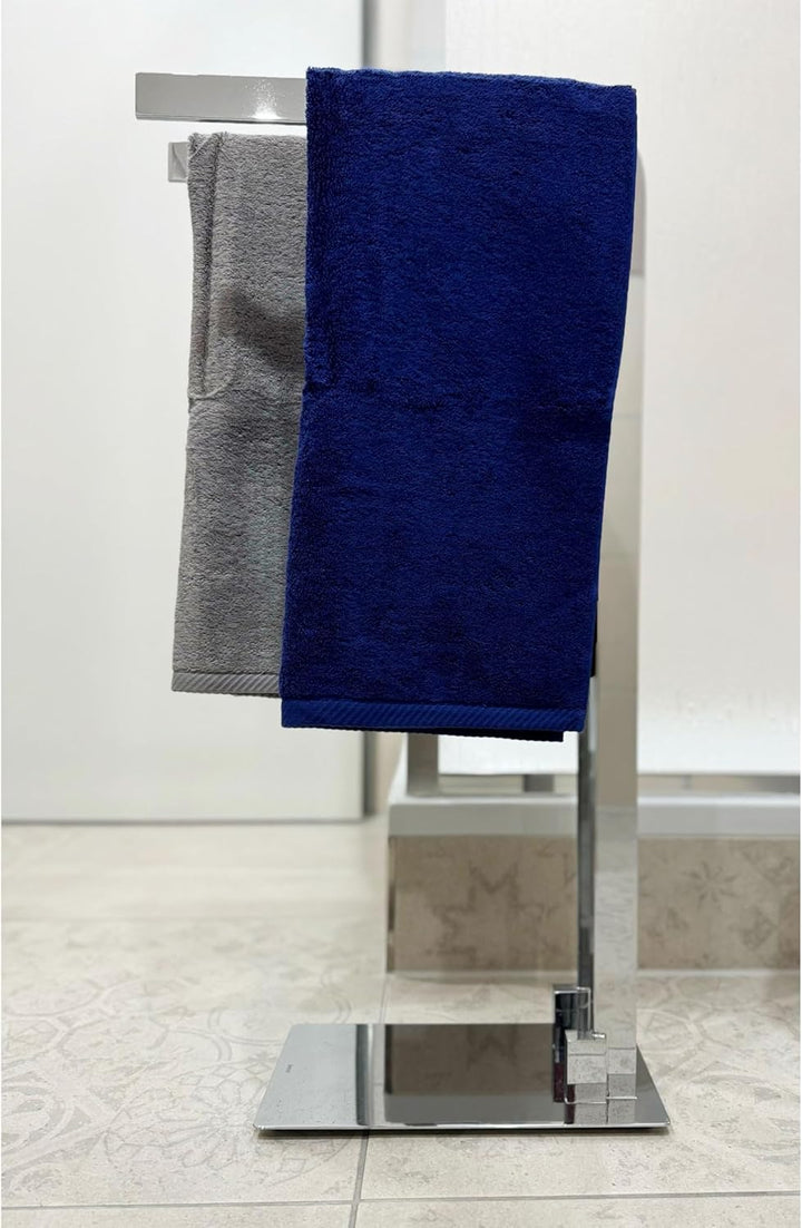 Kela 21990 Handtuchhalter, 2 Arme, Rostfrei, Verchromtes Metall, 81 cm Höhe, Canna, Chrom, Canna