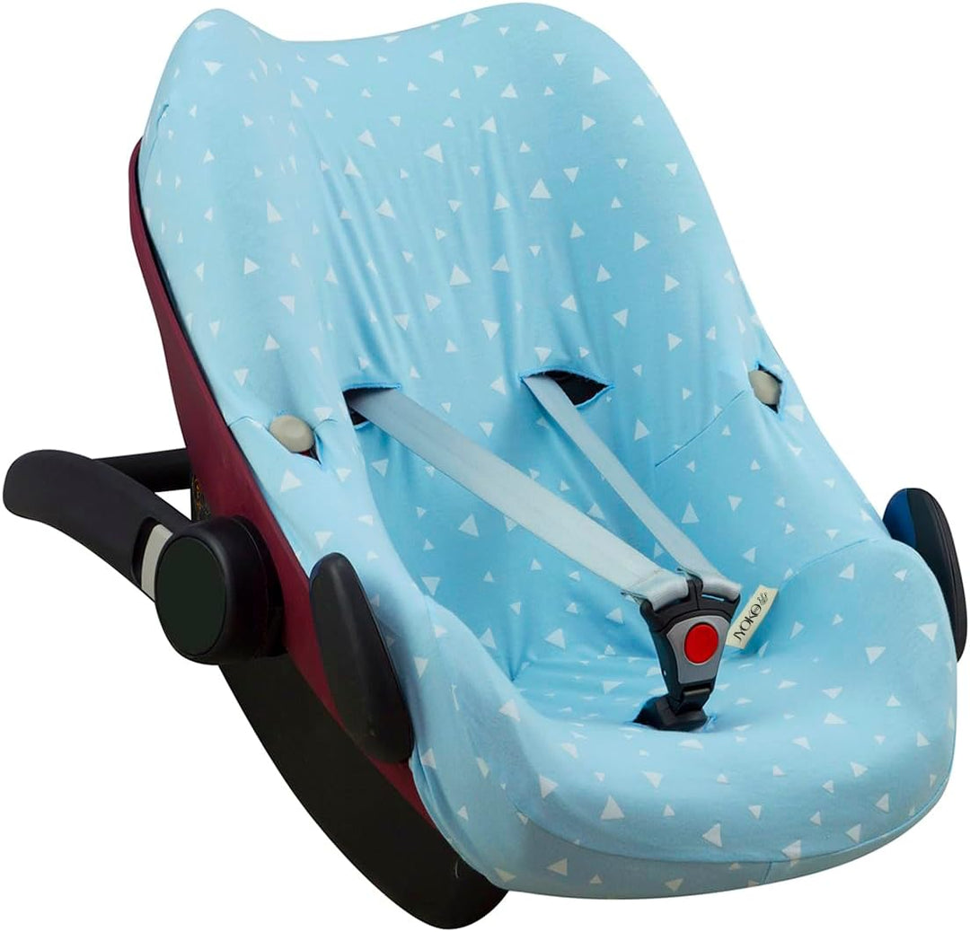 JYOKO Kids Baumwollbezug für Autositz kompatibel mit Pebble Maxi Cosi, Bebe Confort (Blue Sparkles),