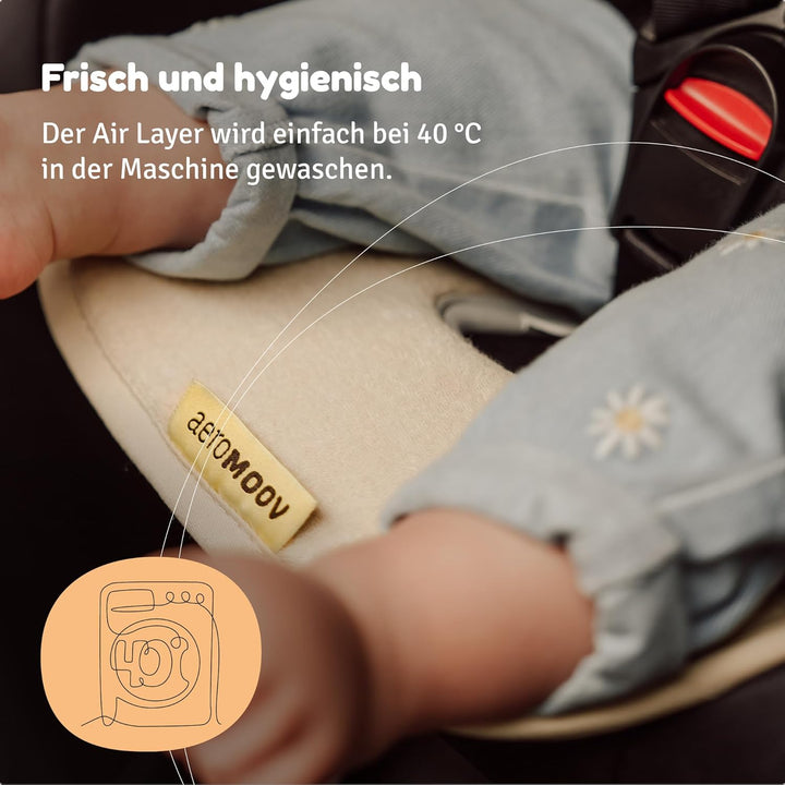 Aeromoov - Baby Sitzauflage Air Layer - Einlage Für Autositz oder Kinderwagen - Gruppe 1 - Antischwi
