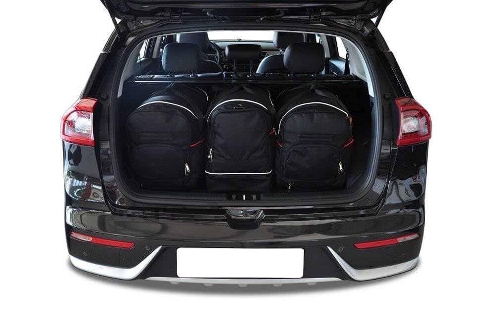 KJUST Dedizierte Kofferraumtaschen 3 STK kompatibel mit KIA NIRO I 2016-2022