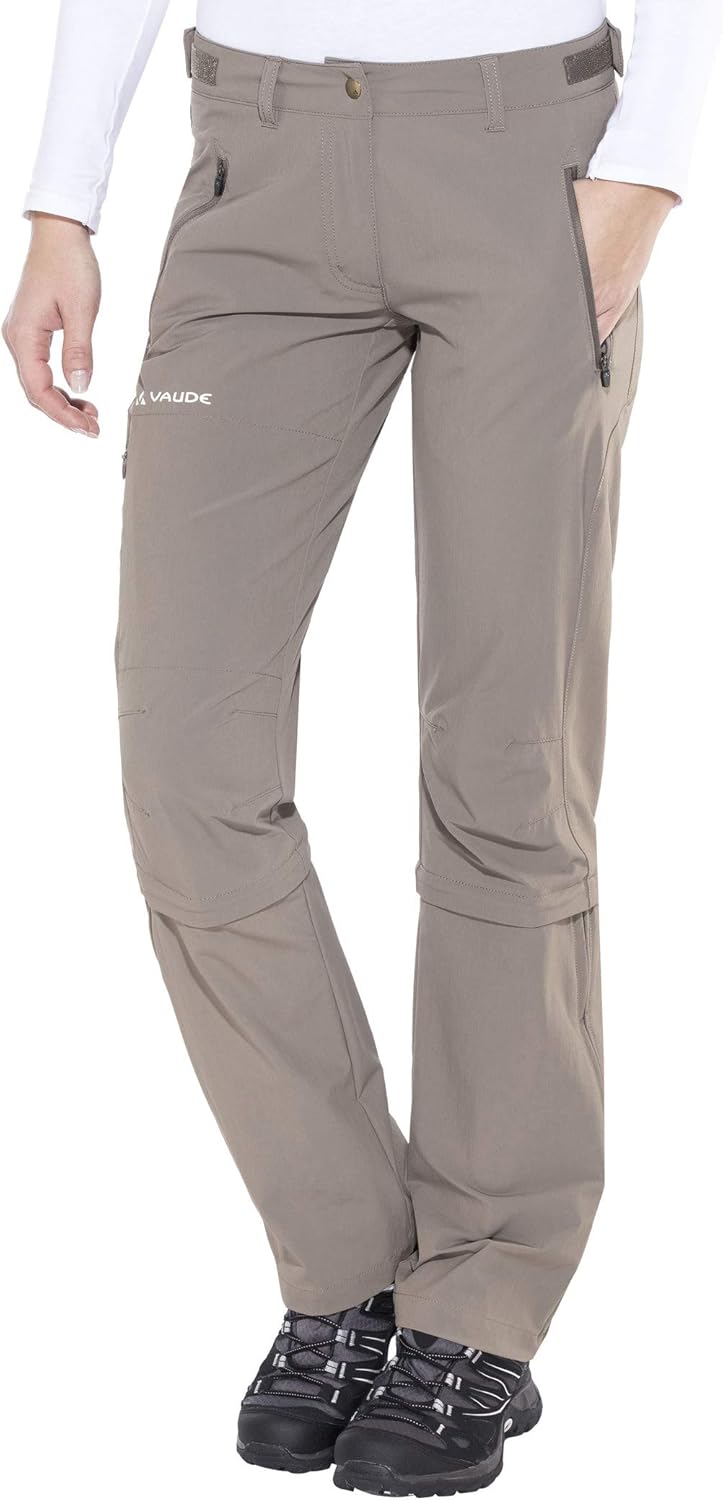 VAUDE Damen Farley Stretch Capri T-Zip Ii Hose 34 Coconut, 46-Short