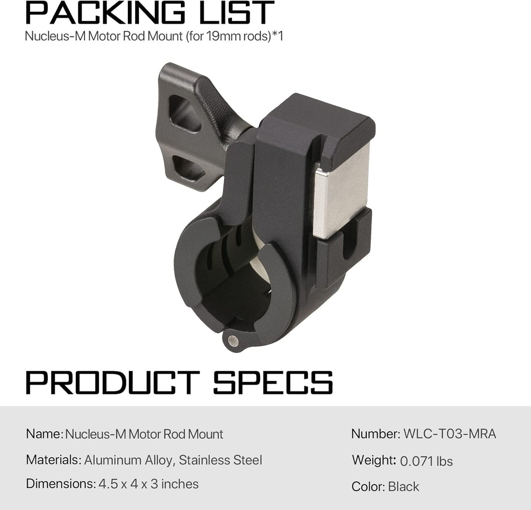 TILTA Nucleus-M Motor Rod Mount 15/19mm Rod Adapter, Nucleus-M Follow Focus Zubehör WLC-T03-MRA