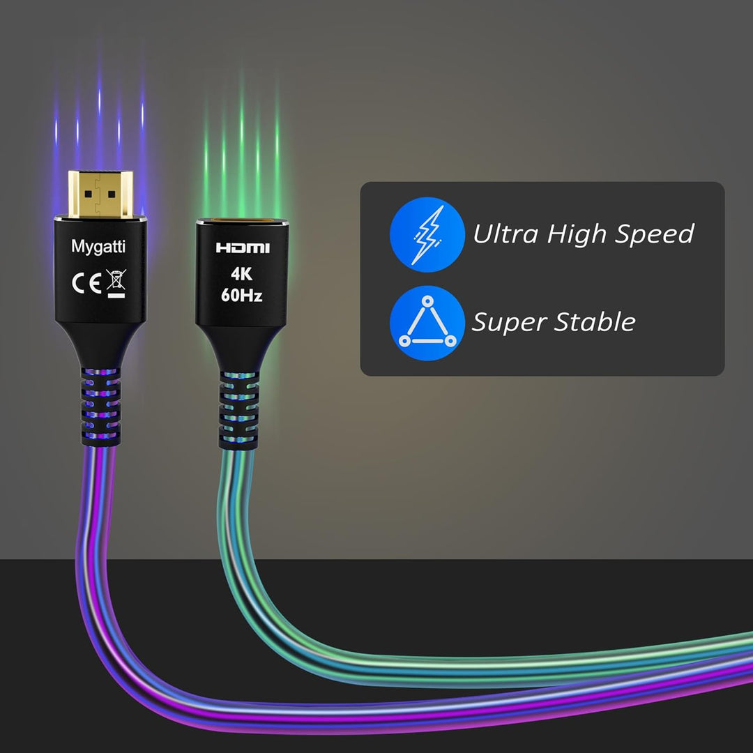 HDMI 2.0 Verlängerungskabel(10 Meter),HDMI Stecker auf Buchse 4K@60Hz, HDMI Kabel, HDMI Extender,kom