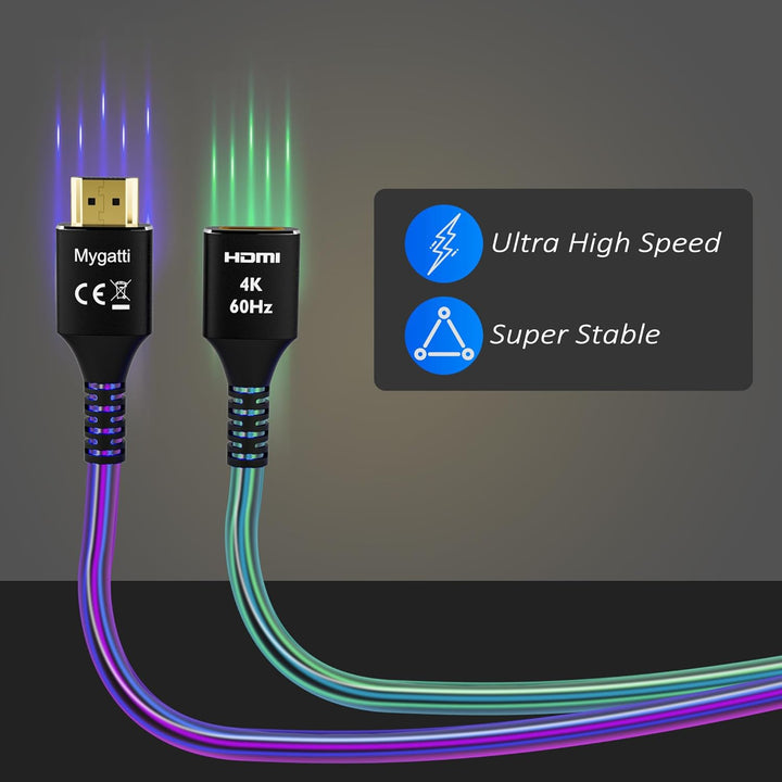 HDMI 2.0 Verlängerungskabel(10 Meter),HDMI Stecker auf Buchse 4K@60Hz, HDMI Kabel, HDMI Extender,kom