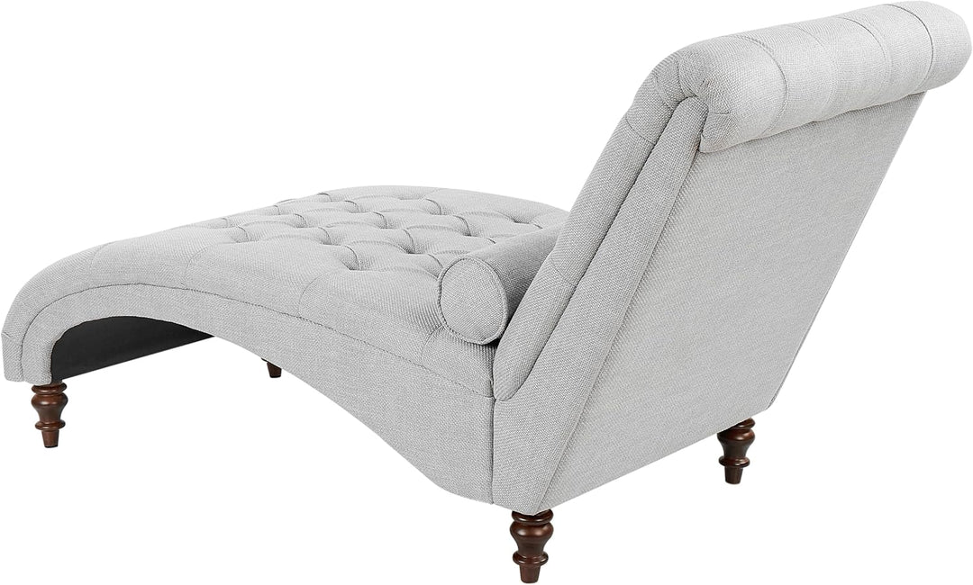 Moderne Chaiselongue in Grau Stoffbezug Muret