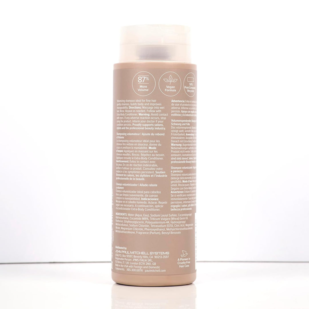 Paul Mitchell Extra-Body Shampoo - Volumen-Shampoo für normales bis feines Haar, stärkende Hair-Care