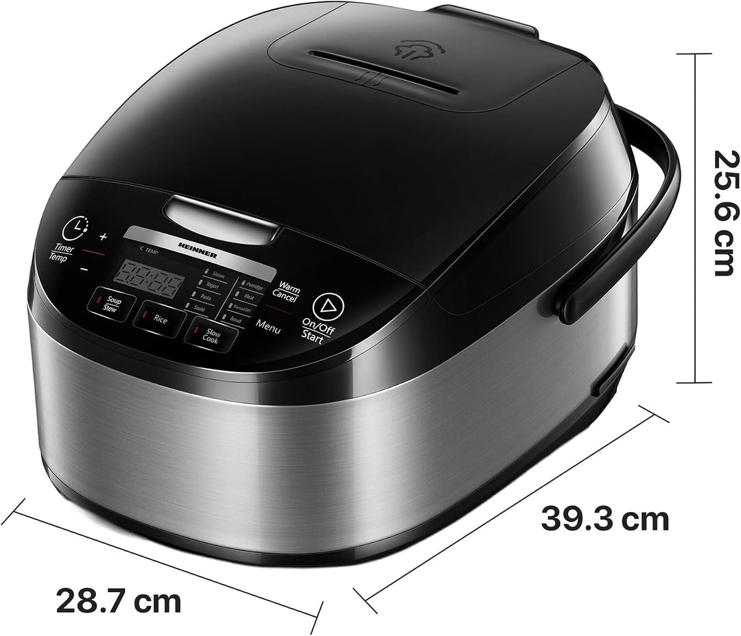 Multicooker HMCK-5BK, 5 L, 770–918 W, Touch-Bedienfeld, LED-Display, 24-Stunden-Timer, Warmhaltefunk