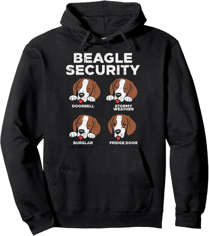 Beagle Security Funny Pet Dog Lover Owner Men Women Gift Pullover Hoodie