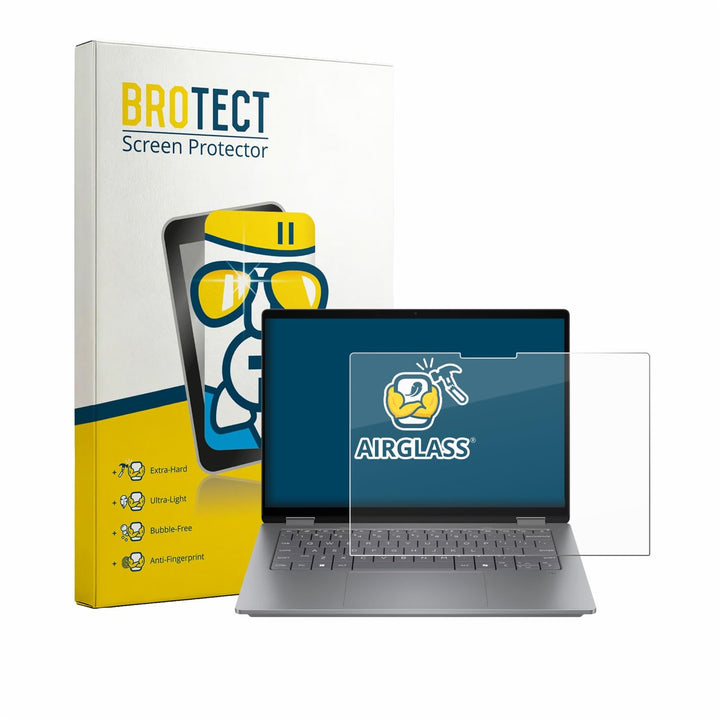 BROTECT Schutzglas für HP OmniBook X Flip 14 Schutzfolie Panzer Folie Glas Displayschutz Made in Ger