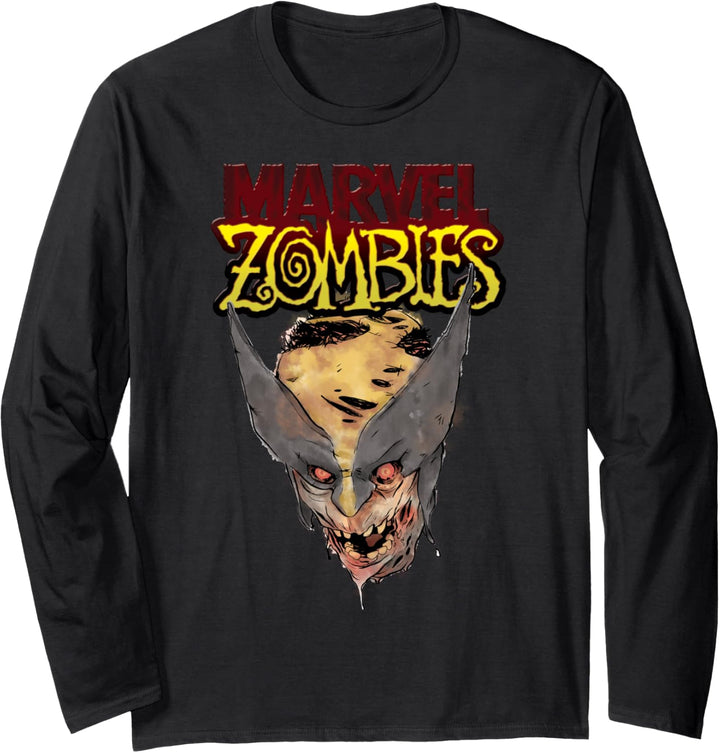 Marvel Zombies Wolverine Zombie Head Langarmshirt