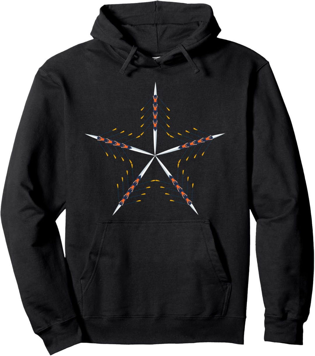 Rowing Boho Star for Rowing Crew Rower Teams Pullover Hoodie