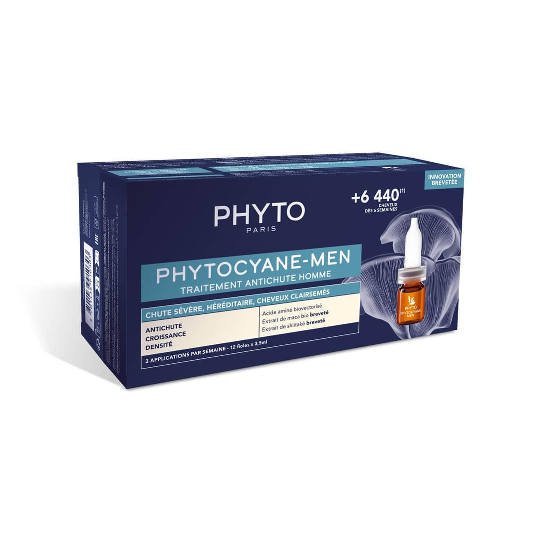 PHYTO CYANE-MEN tratamiento anticaída hombre 12 x 3,5 ml