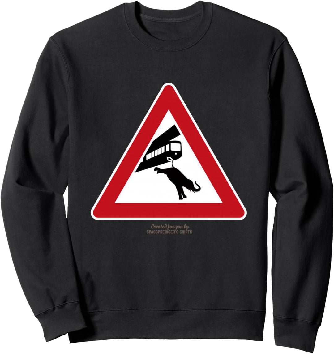 Wuppertal Elefant Tuffi Schwebebahn Verkehrsschild Wuppertal Sweatshirt