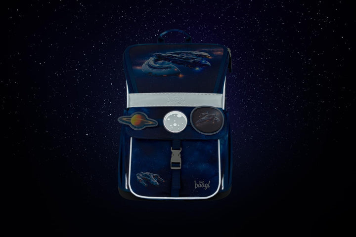 Baagl Schulranzen Jungen Mädchen für 1. Klasse - Ergonomische Schultasche für Kinder - Schulrucksack