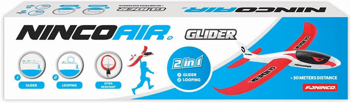 Ninco - NincoAir Glinder II | Polystyrol-Segelflugzeug für Kinder | Startflugzeug für das Spielen im