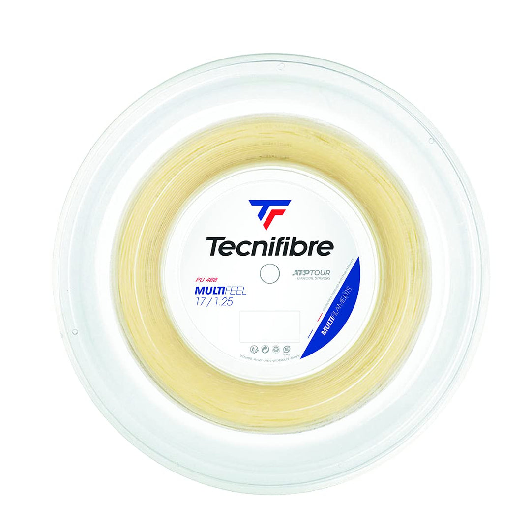 Tecnifibre Unisex – Erwachsene Rolle 200m Multifeel 1.25 Tennissaiten 1.25 Natur, 1.25 Natur