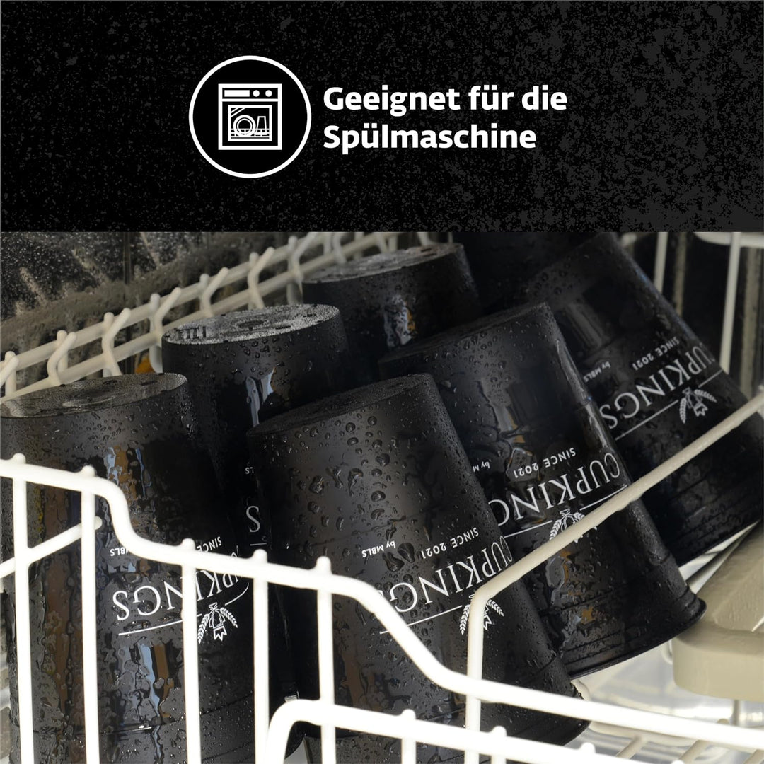 CUPKINGS Party Becher Set | 22 Hartplastik Becher Made in Germany | Festival Zubehör & Party Deko |