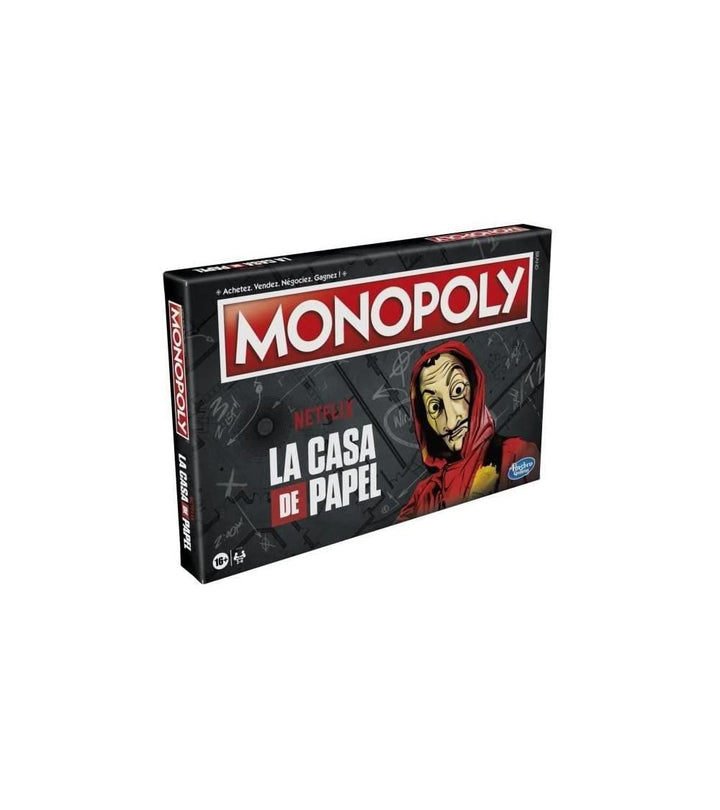 Monopoly La CASA de Papel, Gesellschaftsspiel, ab 16 Jahren, 2 bis 6 Spieler, französische Version