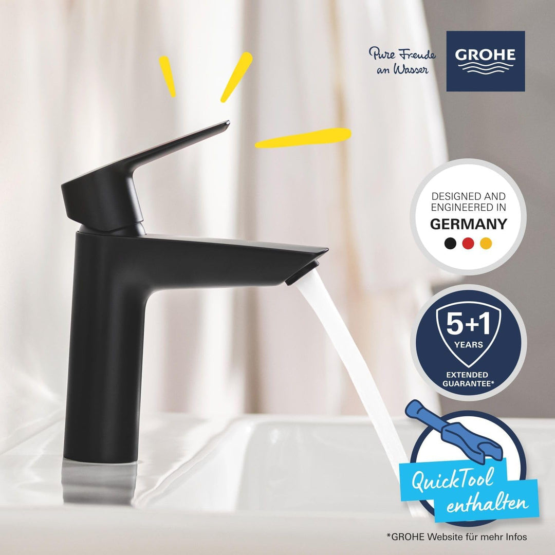 GROHE Start - Waschtischarmatur (wassersparend, M- Size, inkl. Einbauwerkzeug, flexibler Anschluss);
