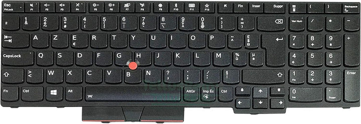 TellusRem ersatztastatur Französisch Hintergrundbeleuchtung für Lenovo Thinkpad T570 T580 P51s P52s