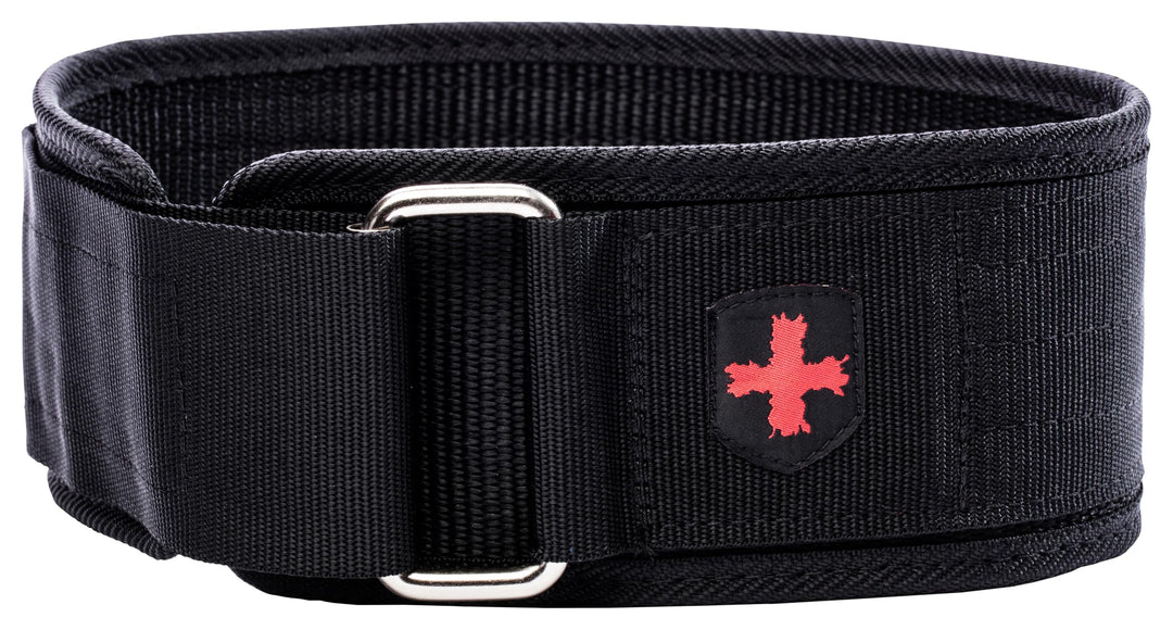 Harbinger Nylon-Hebegürtel, Gewichtheber-Zubehör und Langlebigkeit Schwarz XL, Schwarz XL