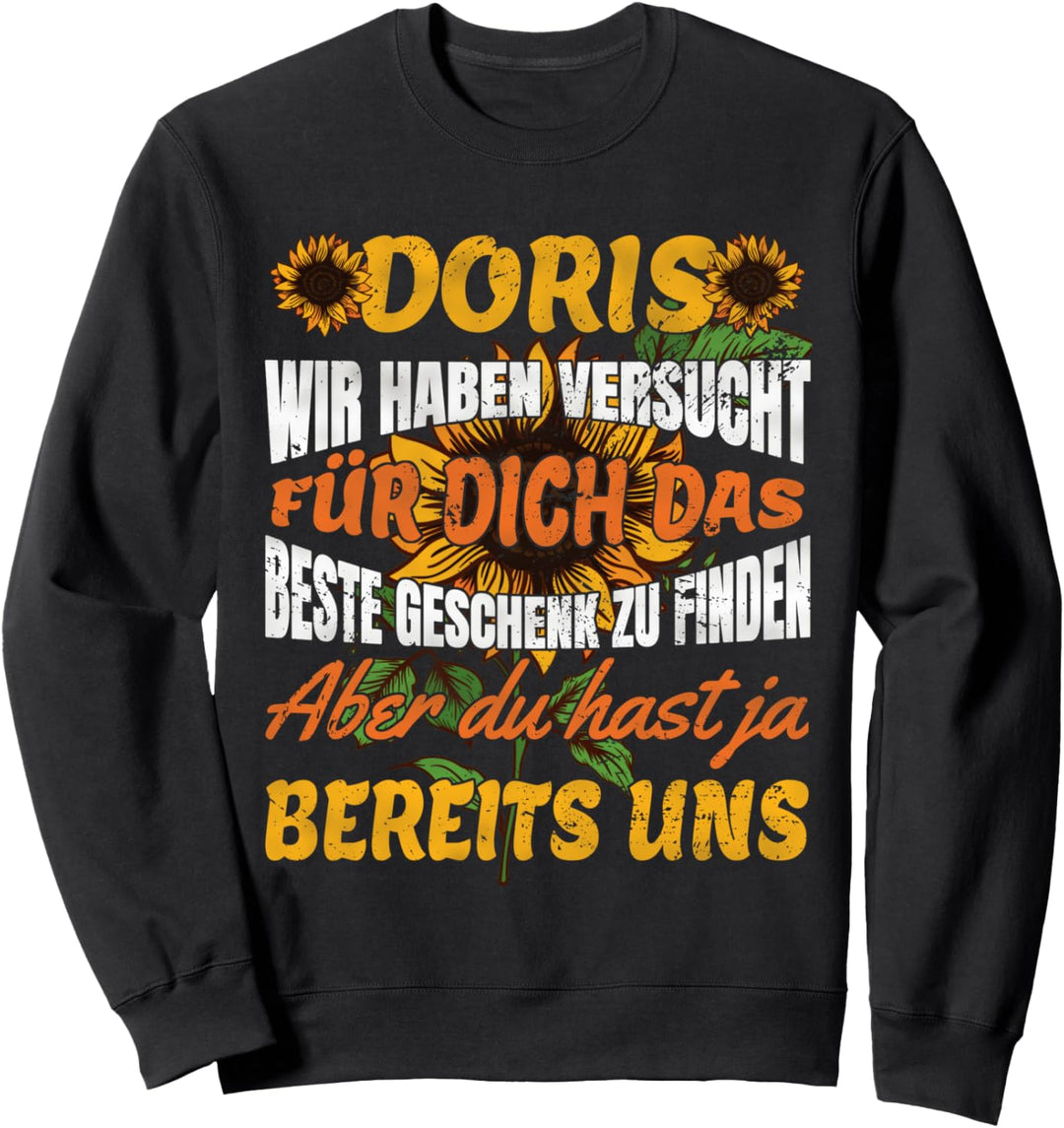 Vorname Doris Lustiges Personalisiertes Name Geschenk Sweatshirt