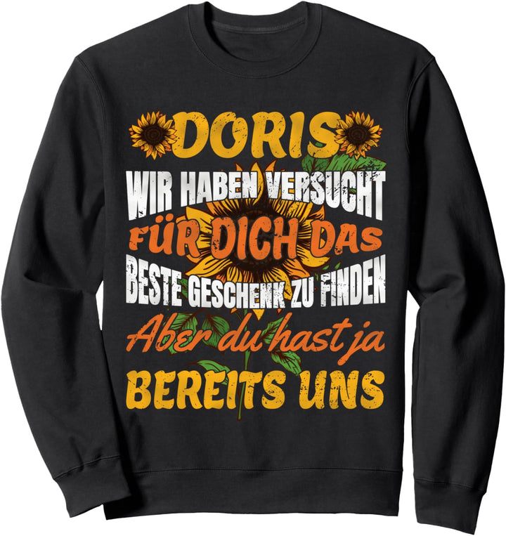 Vorname Doris Lustiges Personalisiertes Name Geschenk Sweatshirt