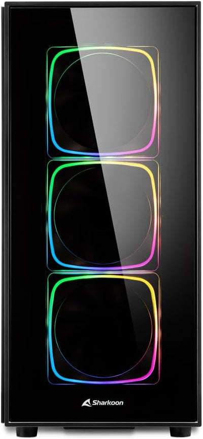 Sharkoon TG6 RGB, ATX PC-Gehäuse, Hartglas, TG6
