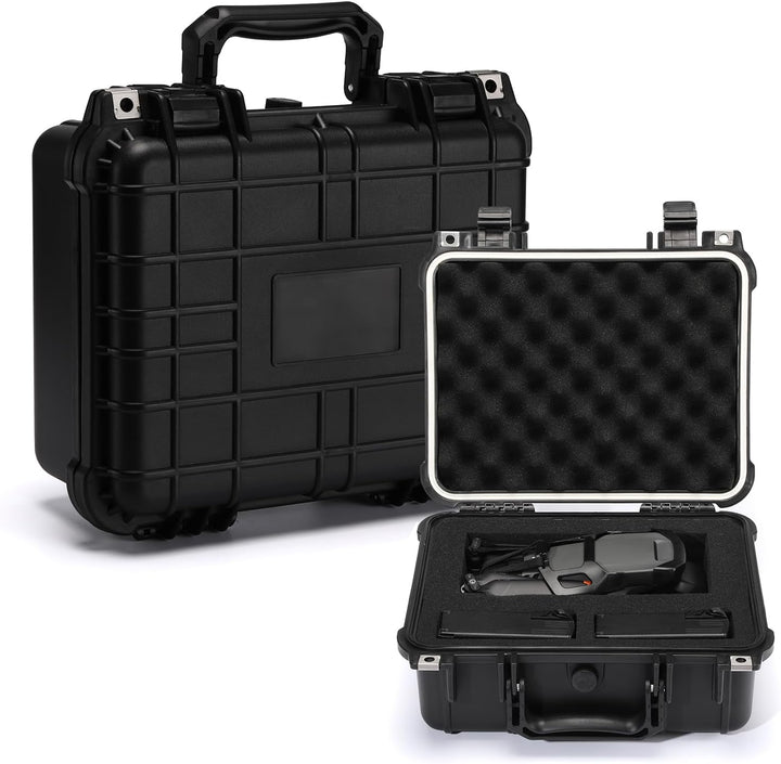 Mayouko Waterproof Plastic Toolbox with Foam Insert, 13.4" x 11.6" x 6", IP67 Lockable Storage Box,