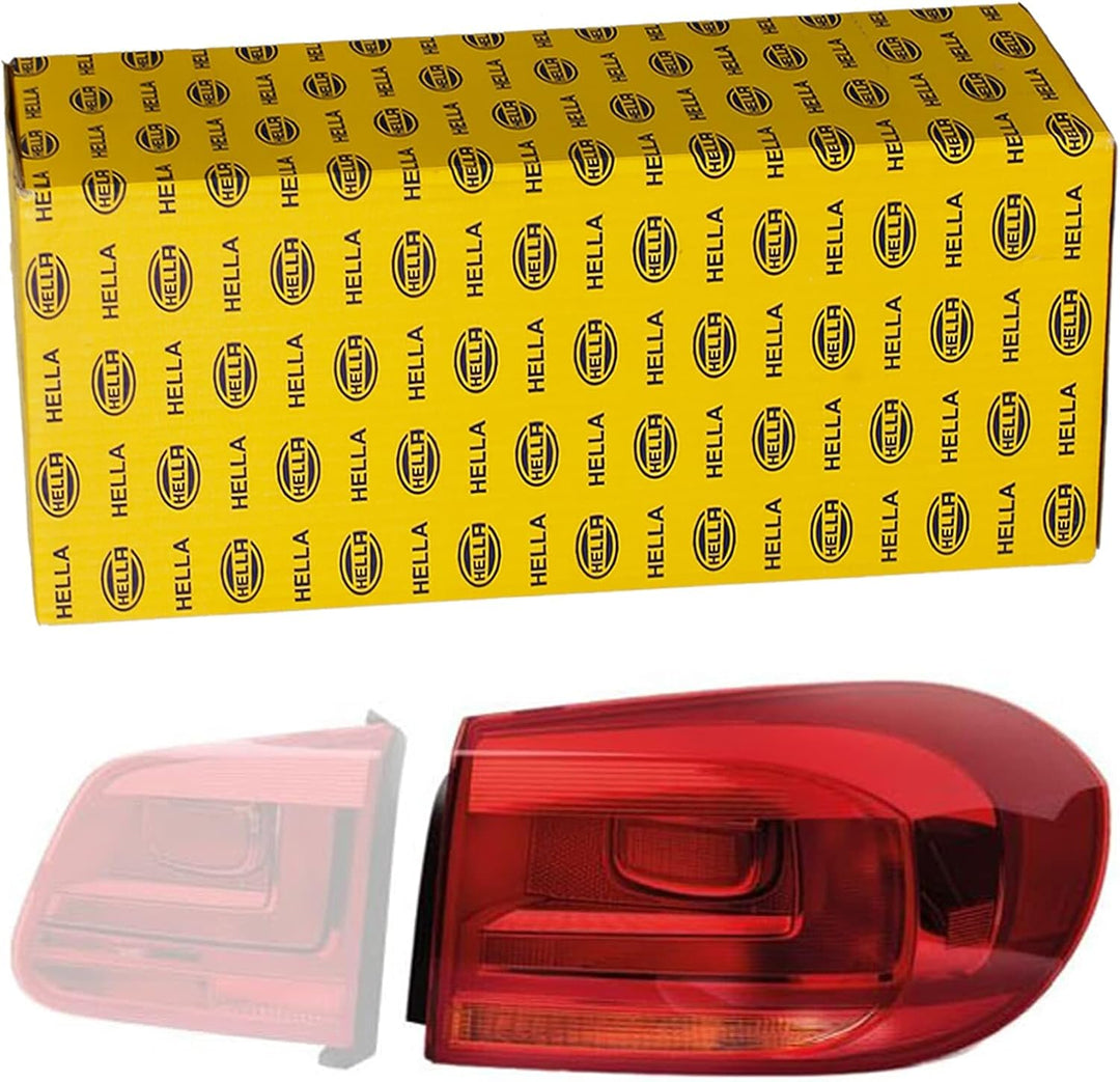 HELLA 2SD 010 738-101 Heckleuchte - Glühlampe - rot/gelb - äusserer Teil/oberer Teil - rechts - für