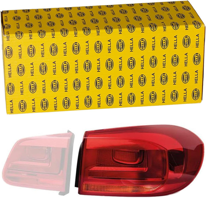 HELLA 2SD 010 738-101 Heckleuchte - Glühlampe - rot/gelb - äusserer Teil/oberer Teil - rechts - für