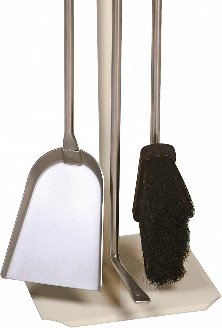 raik 21.02.945.2 Kaminbesteck, 3-teilig, Edelstahl, elfenbeinfarbig, 62cm