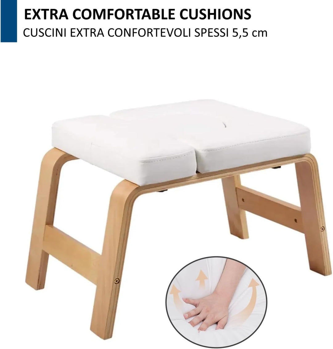 FFitness Yoga Headstand Hocker für zu Hause Inversionsbank Headstand Chair aus Holz Inversionsstuhl