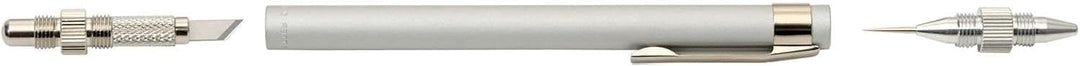 NT Cutter Aluminiumhalter Kunstmesser mit Nadelspitze und Polierer, 1 Messer (D-1000P) Mit Nadelspit